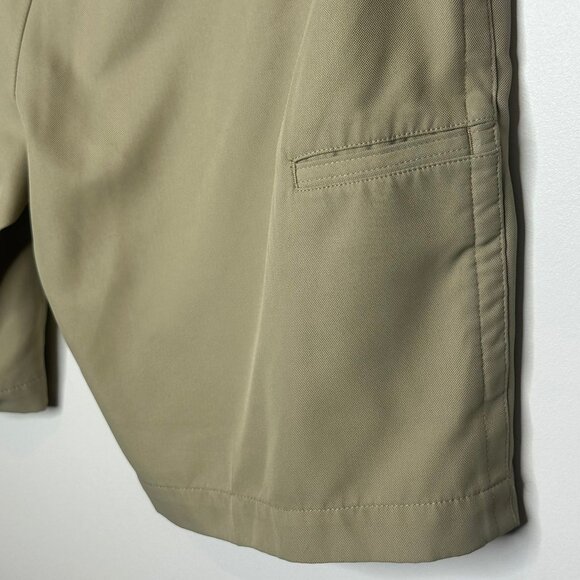 PGA Tour Mens Khaki Golf Shorts Size 36 Polyester Lightweight Relaxed Fit Golf - Picture 4 of 7